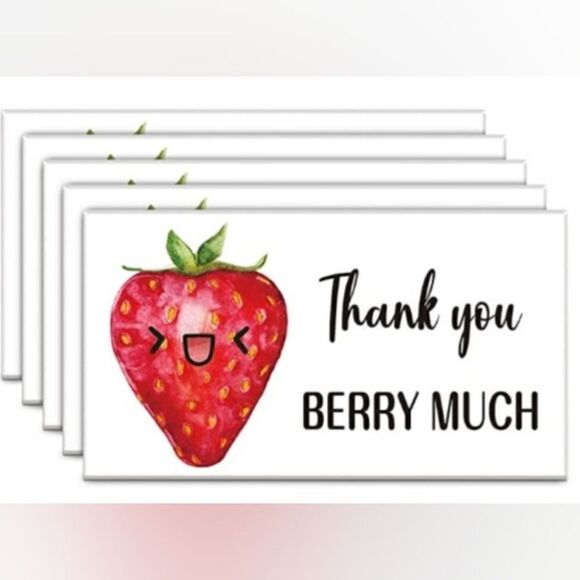 10 pc 5 polymailers 10 x 13 + 5 matching thank you cards - Picture 3 of 5